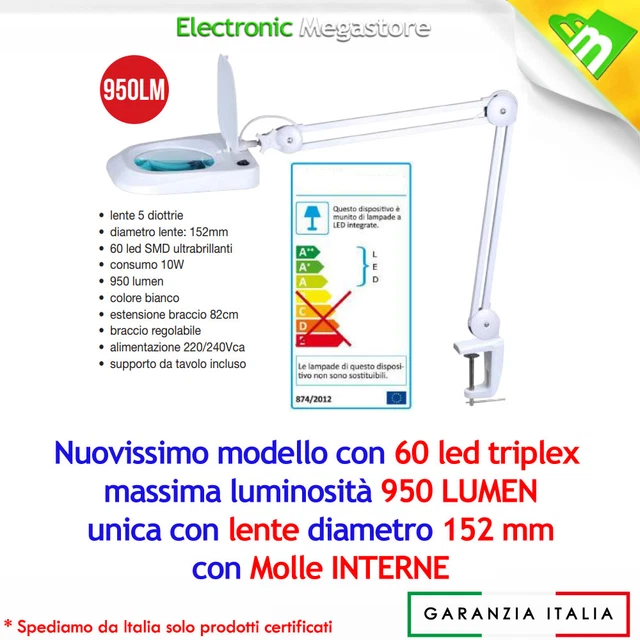 Lampada LED Con Lente Afma 3 Diottrie Evo 2, Lampada Extension Ciglia - Foto 5