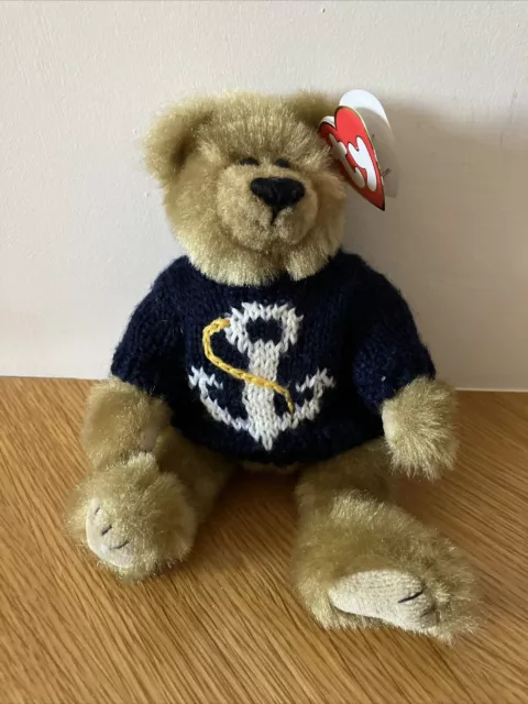 TY Beanie Baby Salty 1993 Sailor Bear Attic Treasures