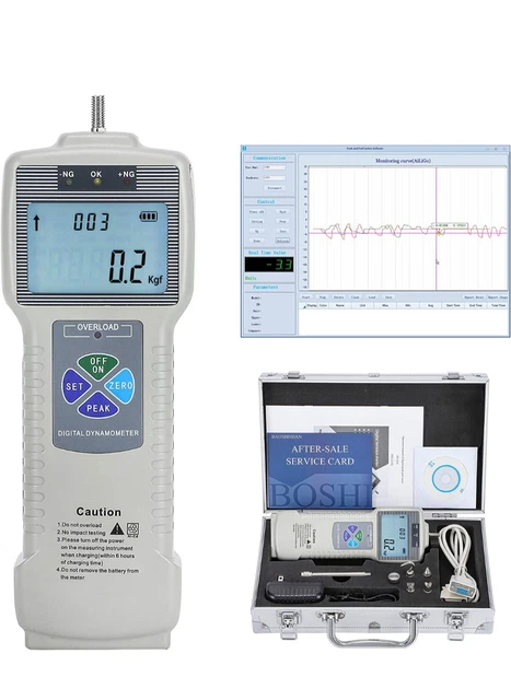 Digitaler Handkraftmesser 120kg - Griffkraft Messgerät Mit USB-Ladung