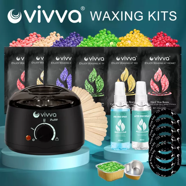 VIVVA Pro500 Wax Warmer Heater Paraffin Pot Hair Removal 300/600g Wax Beans Kit