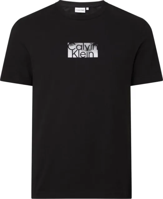 Calvin Klein t-shirt nera art. K10K111119 maglietta cotone stampa Calvin Klein