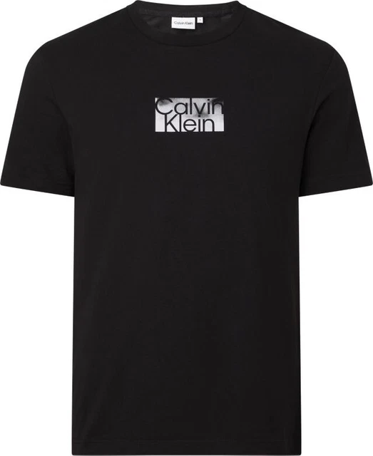 Calvin Klein t-shirt nera art. K10K111119 maglietta cotone stampa Calvin Klein