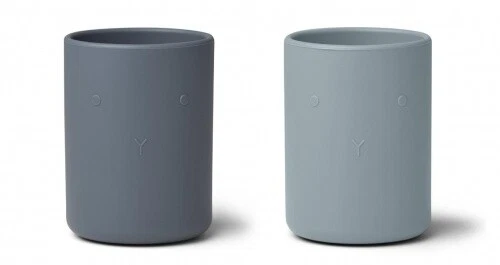 2 Vasos Silicona 220 Ml Blue Mix Ethan - Liewood