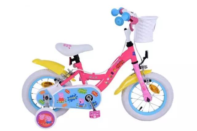 12 Pulgadas Bicicleta Niño Handbremsen Y Ruedas de Apoyo 3-4, 5 Años Peppa Pig