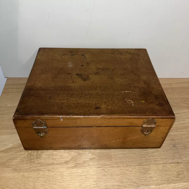 Ancien Coffret En Bois Boîte de métier Boîte De Rangement Vintage 2