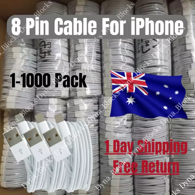 Wholesale Bulk Lot 1M 2M Charging Cable For iPhone 11 14 X 8 7 USB Charger Cord