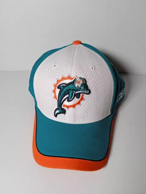 JOLIE CASQUETTE NFL Miami Dolphins Reebok Réglable Dos Vert TRES BON ETAT