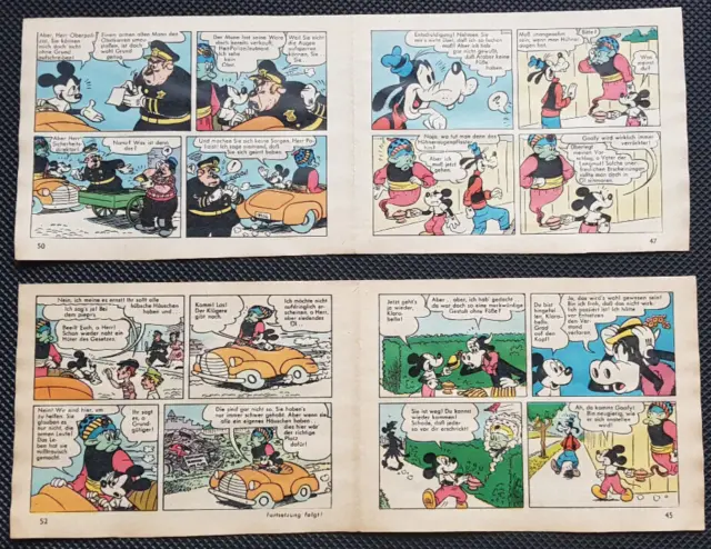 Micky Maus - 2x Comic-Streifen - Nr.12/1961 - ehapa-Verlag