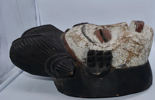 Punu Wooden Tribal Mask Gabon Africa 8