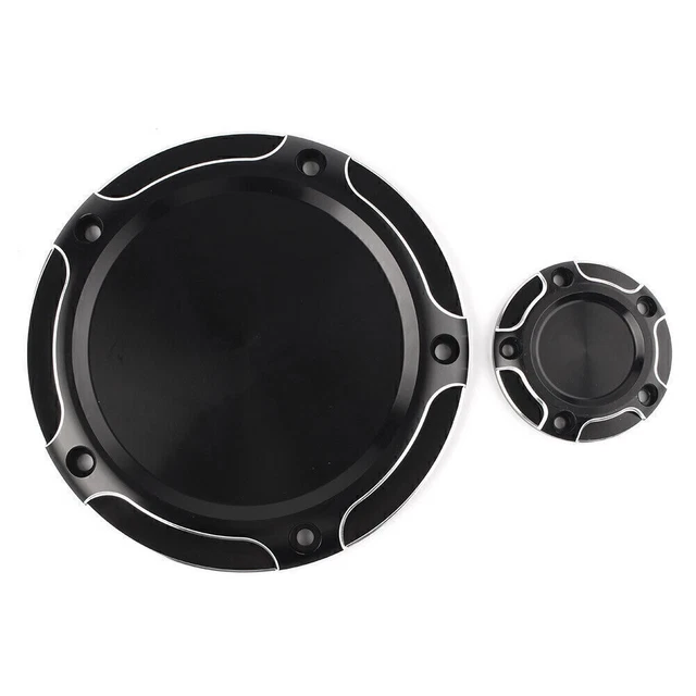 Copertura derby temporizzazione frizione nera per Harley Touring FLHT FLHR Softail FLST CNC