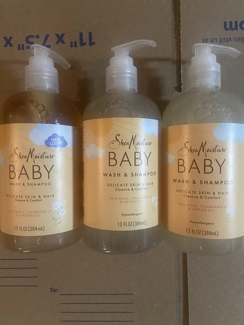 Shea Moisture Raw Shea Chamomile & Argan Oil Baby Head-To-Toe Wash & Shampoo 3pk