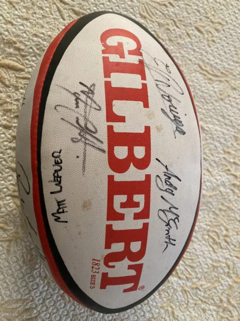 Retro 1995 Rugby Union Canberra Kookaburras Signed Football - Some Wallabies