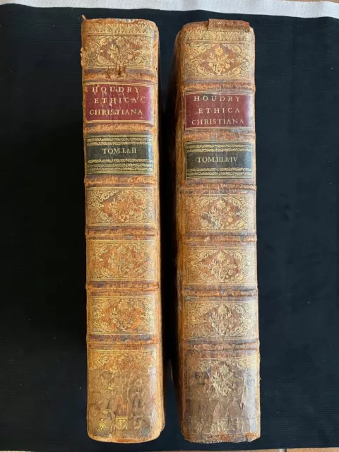 Bibliotheca concionatorum theologica Houdry 1764 2 Vols/4 Tomes