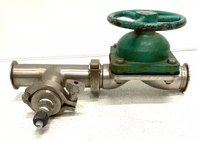 MR Tri Clover 181MP-2-EP-G-316 2" Stainless Steel Sanitary Diaphragm Valve 216B