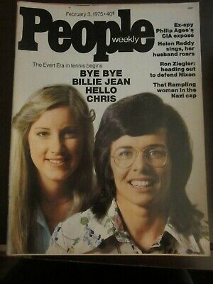 People Magazine February 1975 Billie Jean King Chris Evert No Label (P)