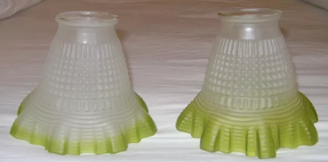 Vintage Frosted Glass Lamp Shades