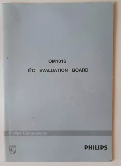 Vintage 1988 Philips OM1016 I2C Evaluation Board Manual