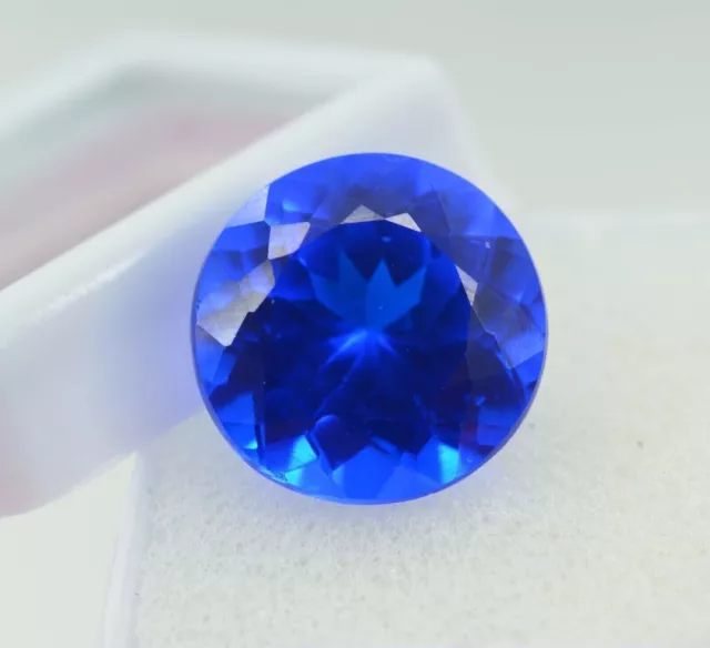 7+ Ct NATURAL  Blue Tanzanite Loose Gemstone Excellent ROUND Cut GIE Certified