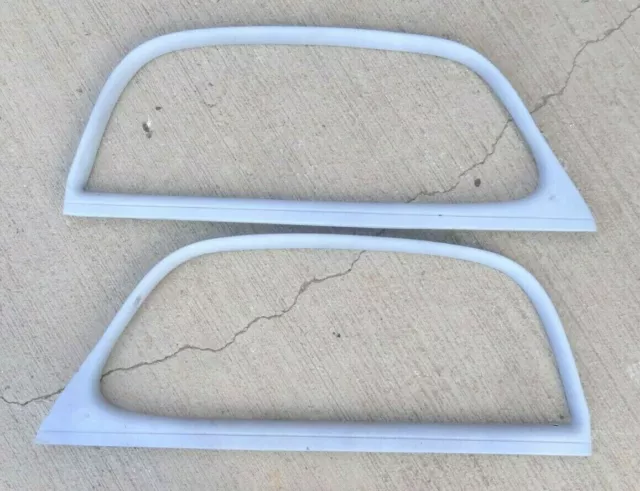 1939 Chevy Coupe DOOR WINDOW GARNISH MOLDINGS Original GM Pair Master Deluxe
