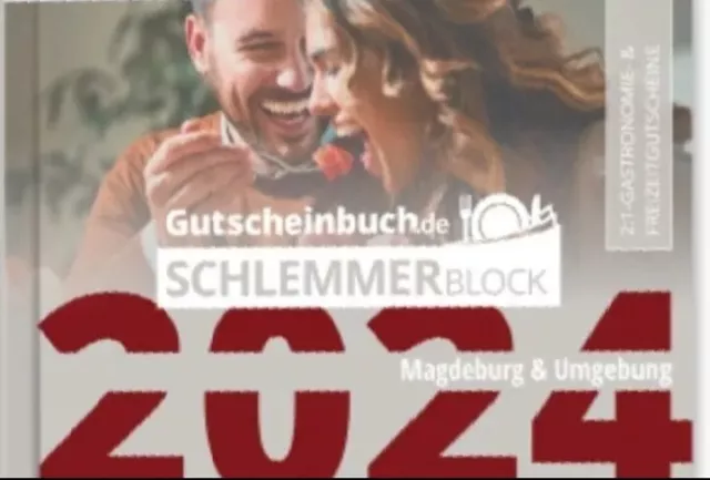 Gutscheinbuch Schlemmerblock 2024 Magdeburg & Umgeb. Mit Mobile Code