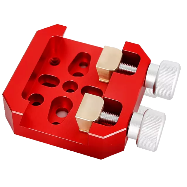 Enhanced Vixen Dovetail Clamp Double Fixed Brass Screws for Fixed Telescope Red