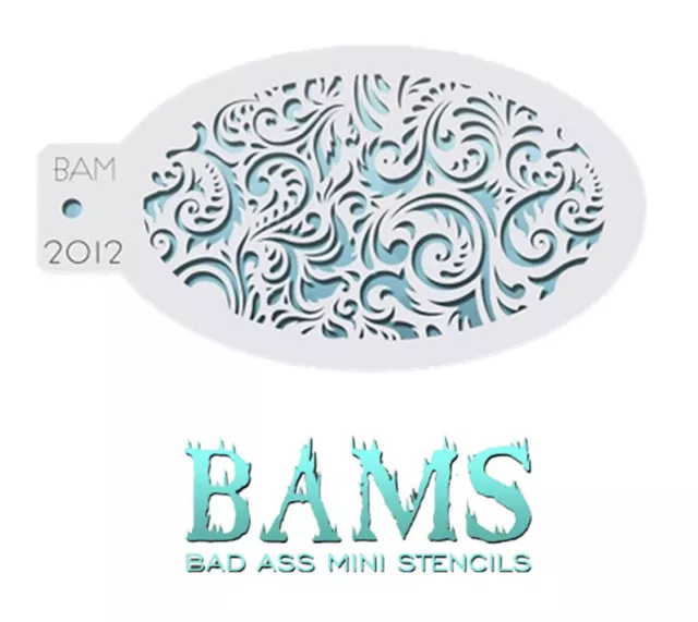 Bad Ass Mini Stencils Cruelty Free USA Face Body Painting (Choose your Color) 2