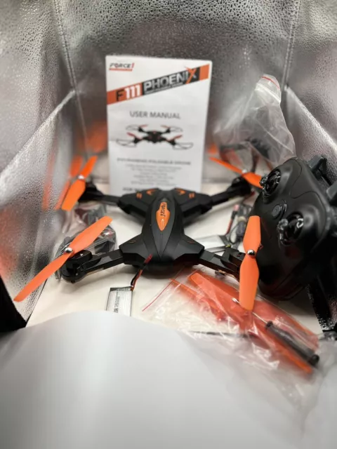 Force1 F111 Phoenix Folding Wi-Fi FPV HD Camera with  Live Video, Altitude Hold