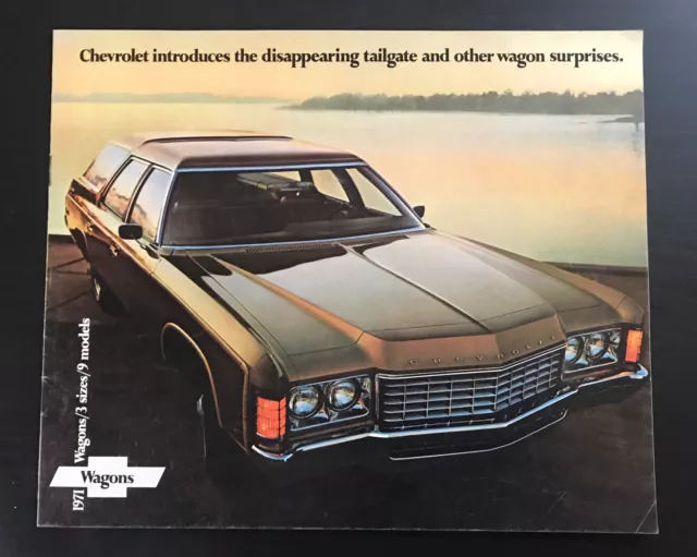 1971 Chevrolet Station Wagon Sales Brochure Original Dealer Catalog