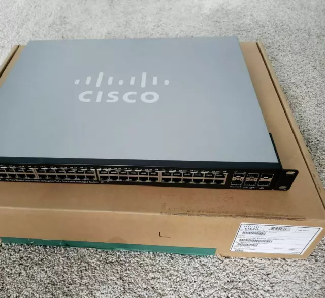 Cisco SG500X-48P-K9 48-Port Poe + SFP Stapelbar Verwaltet SG500X Schalter