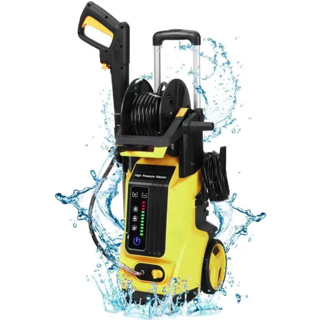 WORKMOTO ELECTRIC PRESSURE Washer with Hose Reel, 3800 PSI 2.4 GPM $70.00 -  PicClick