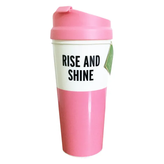 Kate Spade Thermal Travel Mug Rise Shine 16oz Hot Cold Cup Coffee Tea Insulated