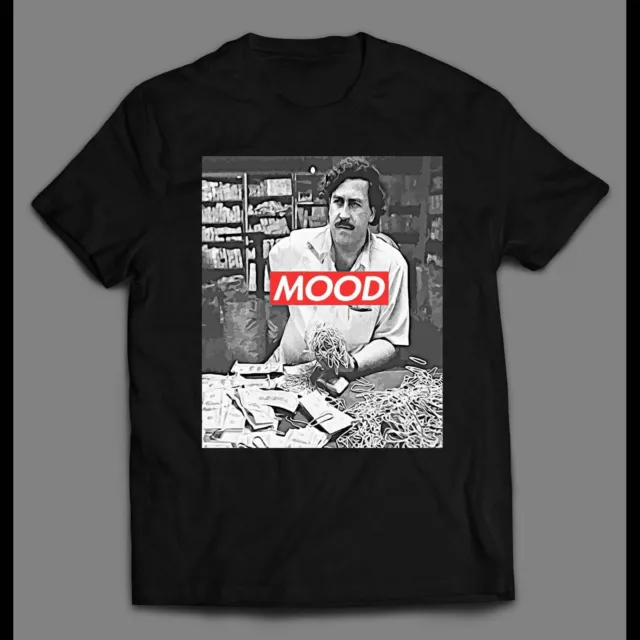 Oldskool Pablo Escobar “Mood” Supreme Parody Shirt
