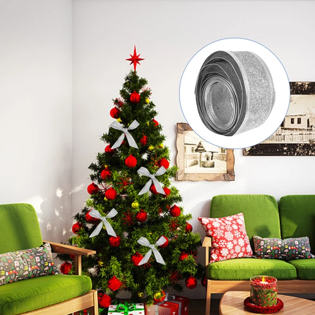 2 rollen von Xmas Party Decor Weihnachten Handwerk Verpackung Band