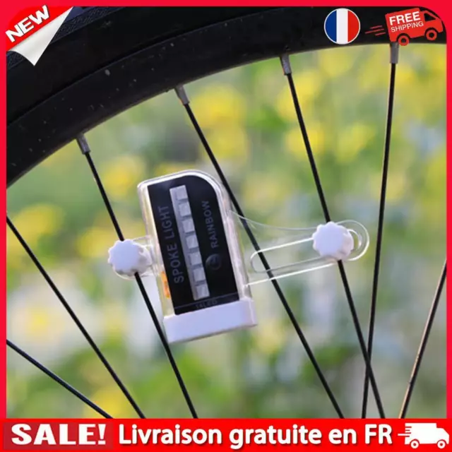 FR- 14 RGB LED Cycling Bicycle Wheel Spoke Light MTB Road Bike Safety Warning La
