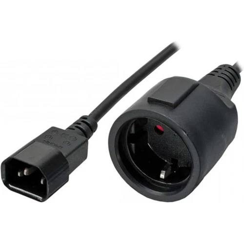 Câble ADJ Pour Ups 1 Prise Schuko 16A F - 1 Connecteur IEC M, Noir