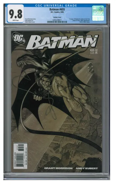 Batman #655 (2006) Key 1st Damian Wayne Rare Variant Cover CGC 9.8 AW802