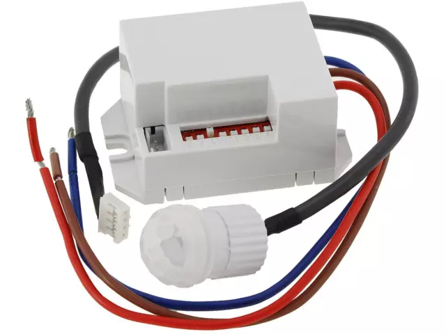 Einbau-Bewegungsmelder CT-PIR Mini 230V, 800W, Ø 15mm, LED geeignet, weiß