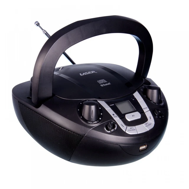 PORTABLE BOOMBOX CD Player AM/FM Stereo Radio Bluetooth Music Display