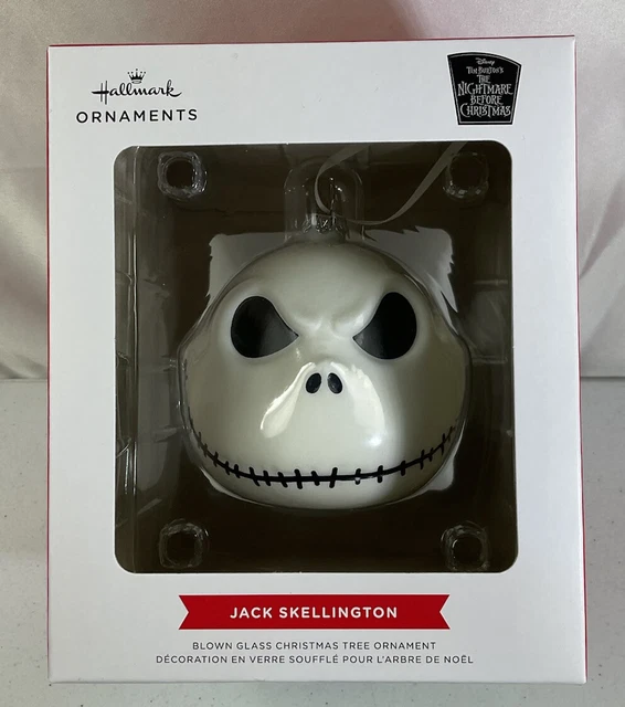 HALLMARK 2022 JACK Skellington Head Nightmare Before Christmas Ornament
