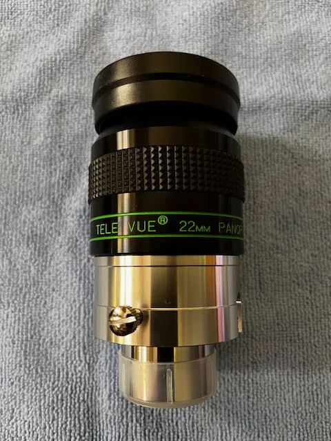 Tele Vue 22mm Panoptic 1.25"/2" Wide Angle Telescope Eyepiece with 68 Degree FOV