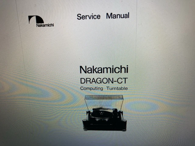 NAKAMICHI DRAGON-CT Service Manual Digital $8.36 - PicClick CA