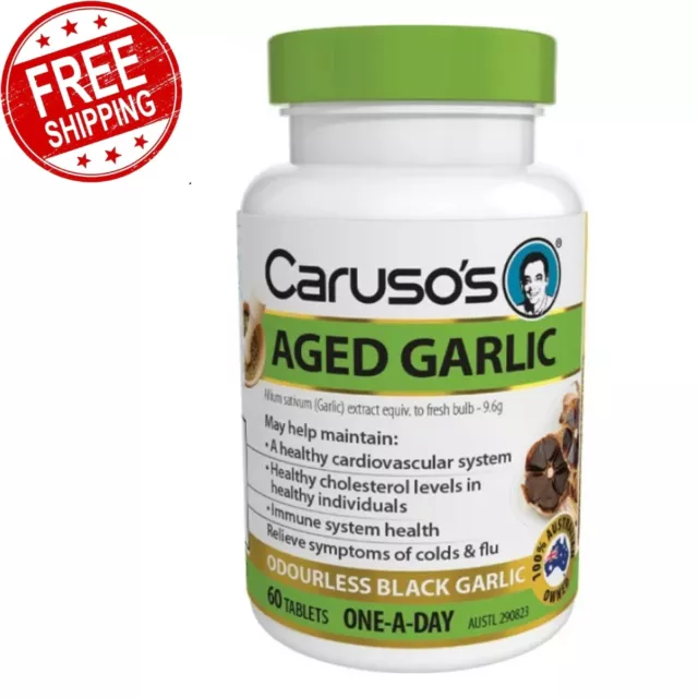 Carusos Natural Health One a Day Aged Garlic Odourless 60 Tablets