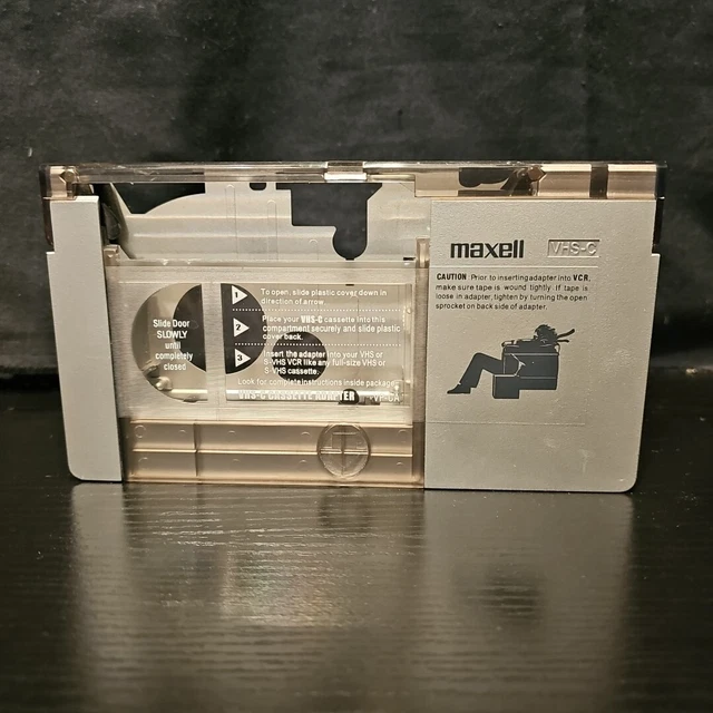 MAXELL VHSC CASSETTE Adapter Play VHSC to VHS Standard Tape VPCA