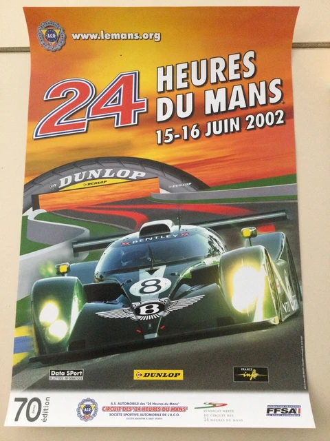 Affiche 24 Heures Du Mans 2002 - Originale, état Occasion