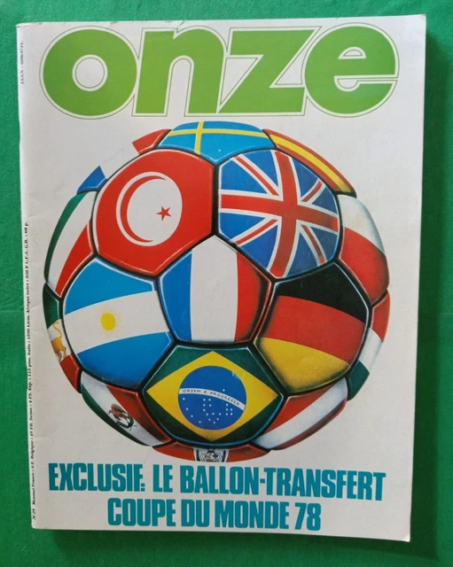Football Onze 29 Spécial Coupe Monde 1978 + Finale Psv Bastia + Ballon