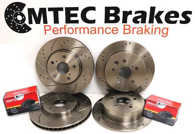 MTEC 300mm Rear Drilled & Grooved Brake Discs For Audi A5 Coupe (2007-2017) – Pair