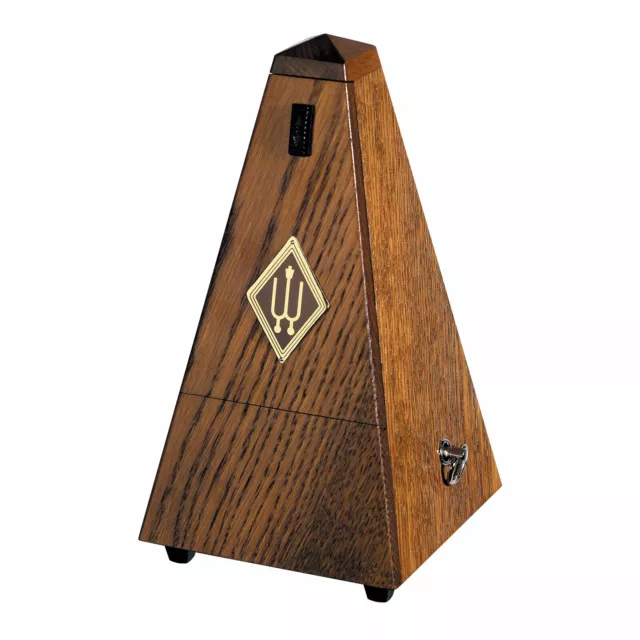 Wittner Metronome. Wooden. Brown Oak Matt Silk. With Bell