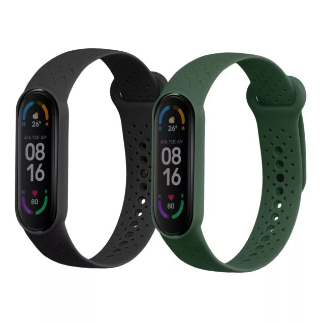 2x Pulsera de repuesto para Xiaomi Mi Band 6 Mi Band 5