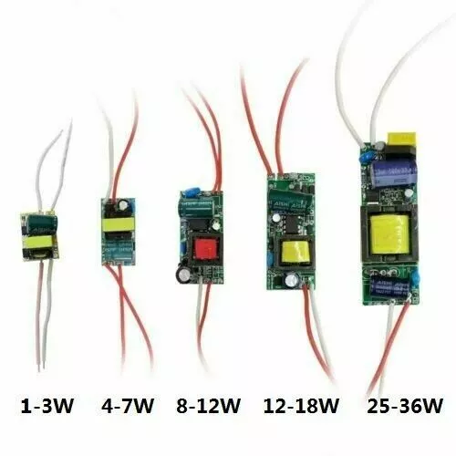 LED Power Supply Driver 1-3W 4-7W 8-12W 25-36W Constant Current Transformer DC