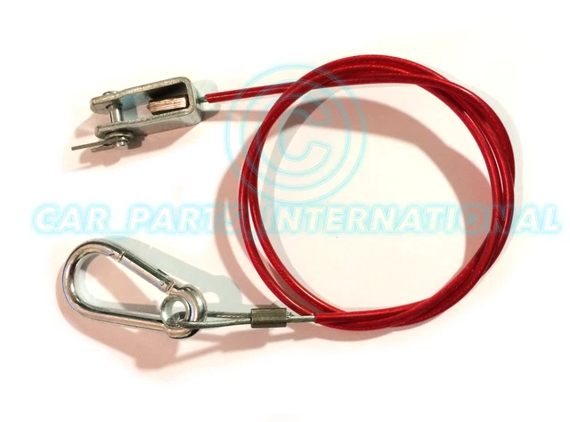 Rosso Sicurezza Approvato Distacco Cavo per Rimorchio Roulotte Break Away